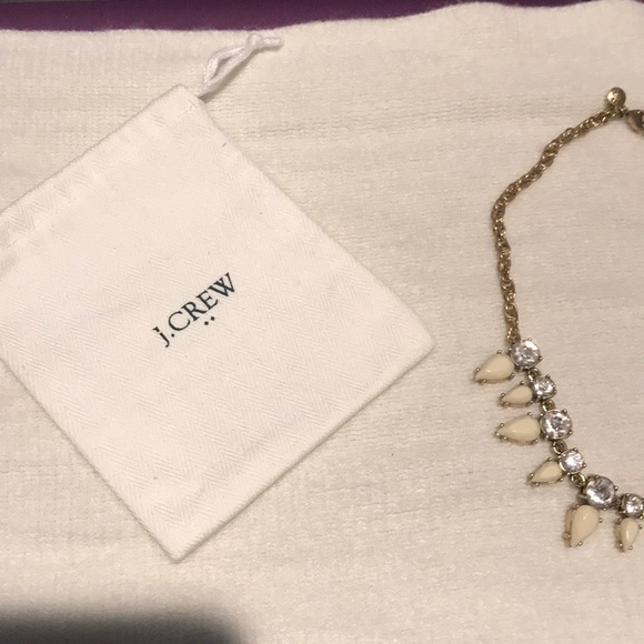 Beautiful JCrew Necklace Gold and Ivory - Picture 2 of 2